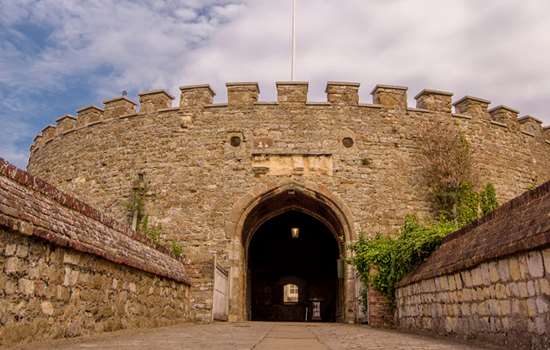 The entrance of Deal Castle